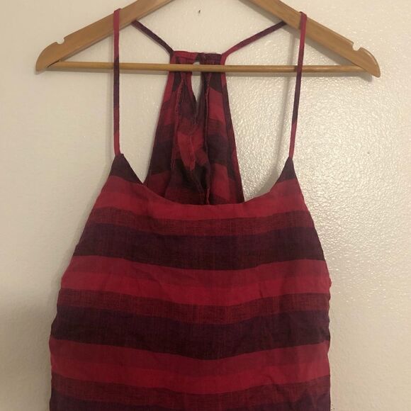 NWT ANTHROPOLOGIE Amadi Striped Linen Shorts Romper - Picture 5 of 14